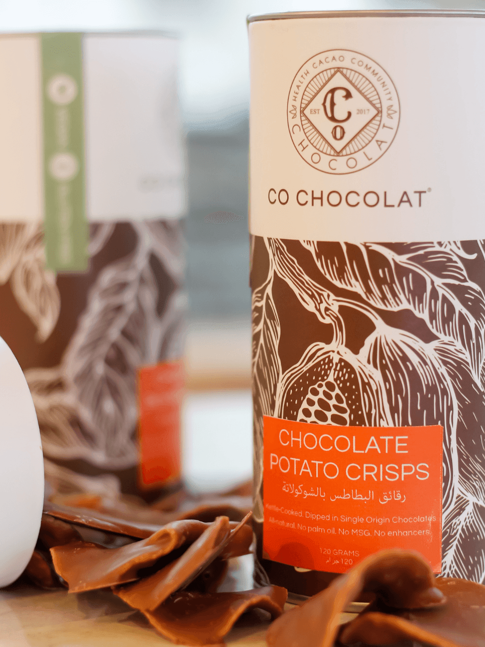 120g Fine-Flavor Chocolate Covered Kettle-Cooked Potato Crisps - Co Chocolat - Finally, Truly Healthy Chocolates