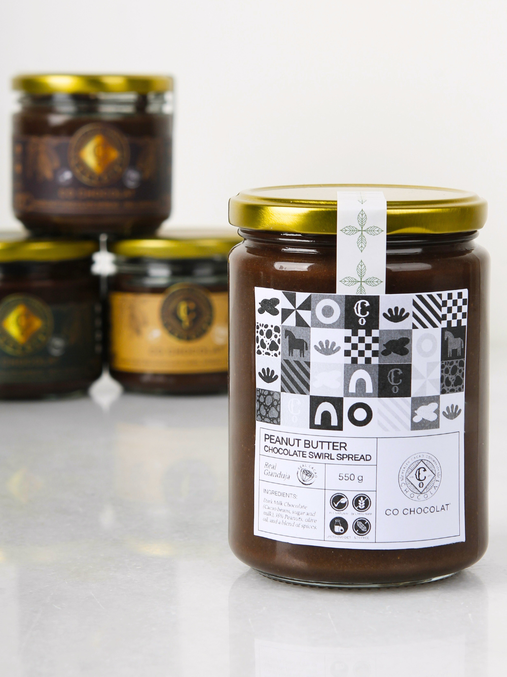 Peanut Butter Chocolate Swirl Gianduja Spread