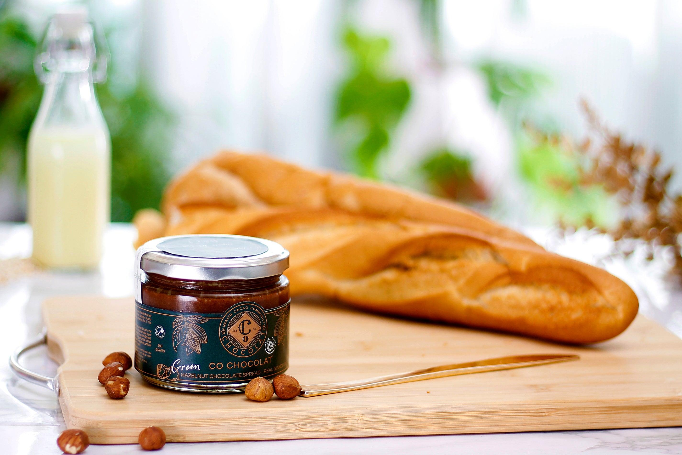 Green Hazelnut Gianduja Spread (Vegan, Cane Sugar-Free, Gluten-free) - Co Chocolat - Finally, Truly Healthy Chocolates