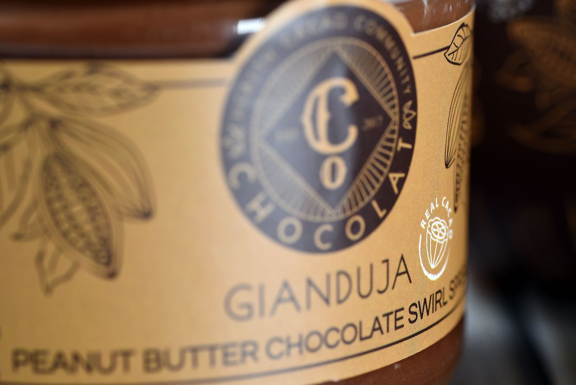 Peanut Butter Chocolate Swirl Gianduja Spread - Co Chocolat - Finally, Truly Healthy Chocolates