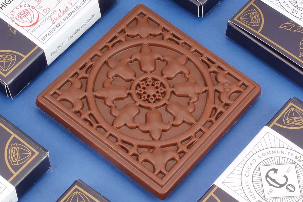 High on Happy 60 % Dark Chocolate with Coconut Sugar - Gluten-Free Chocolate Bar - Co Chocolat - Finally, Truly Healthy Chocolates