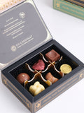 Chocolate Pieces in Mini Art Deco Box