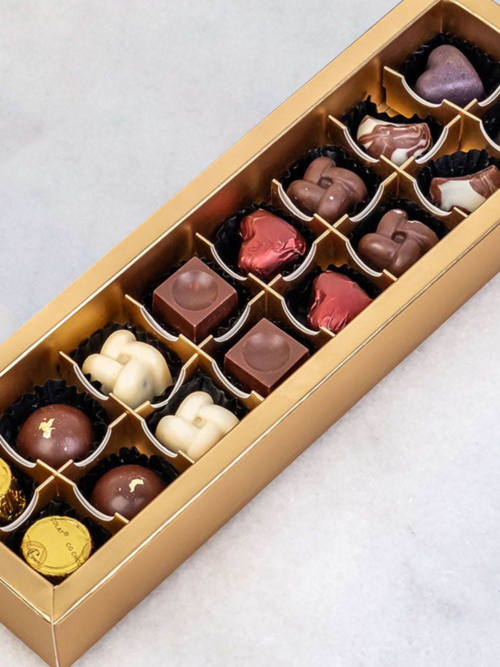 Greige R Chocolate Luminous Trove Box - Cool Turquoise and Greige - Co Chocolat - Finally ...