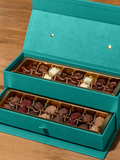 Noor Trove Box - Cool Turquoise and Greige