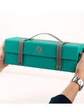 Noor Trove Box - Cool Turquoise and Greige